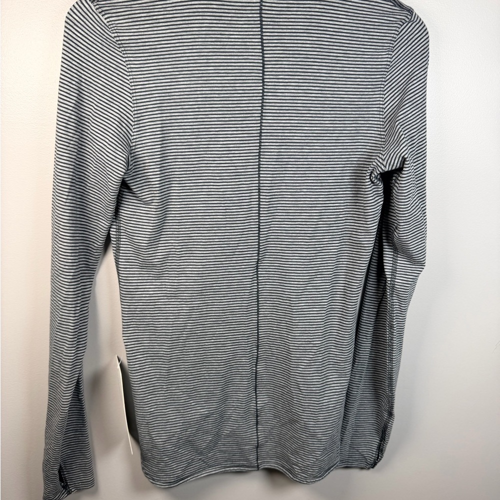 lululemon athletica Black and White Striped Long Sleeve Tee circadian 8 - Picture 8 of 11